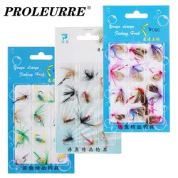 Set 12 Señuelos Fly Fishing Acero Carbono Supersilado