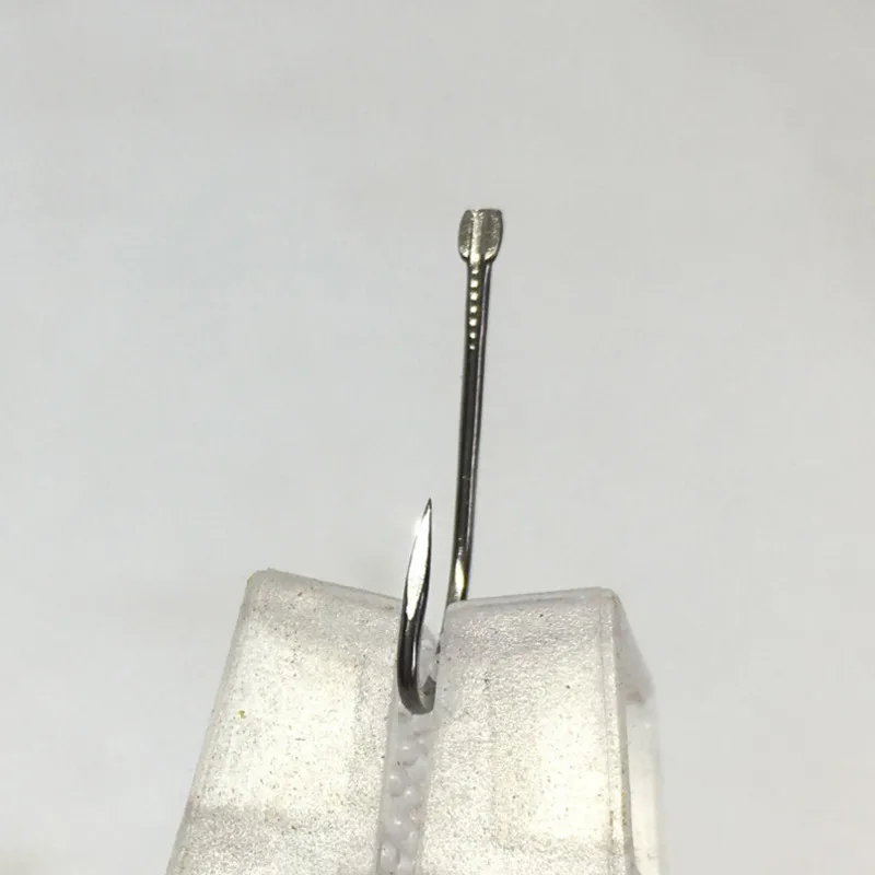 500 Uds aleación de titanio ninguno púas anzuelos de Pesca con mosca súper ligero manga negra anzuelo Jig head accesorios de Pesca de carpa Pesca - imagen 4