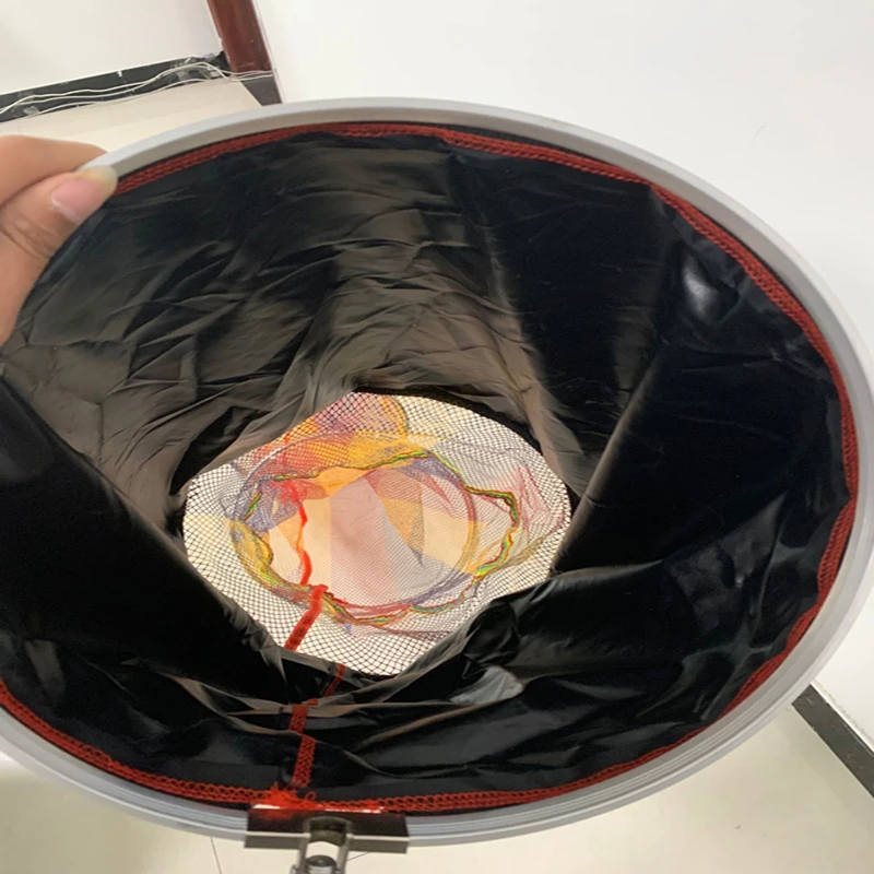 Red de pesca portátil de 1,5 M-3M de largo, jaula de pesca de nailon con revestimiento de goma, trampa plegable, herramienta de pesca - imagen 3