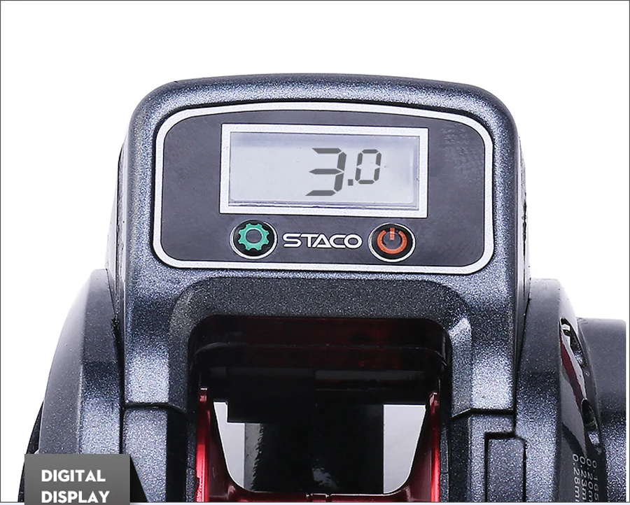 Carrete contador de línea de pesca de alta resistencia, 6,3: 1 13 + 1, rodamiento de bolas, pantalla Digital LED, Baitcasting - imagen 4