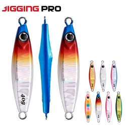 Jiggingpro-señuelos deslizantes de velocidad, 40g, 60g, 80g, 100g, plantilla de fundición, Señuelos de pesca para verano 2021, cebos falsos, cebo Artificial