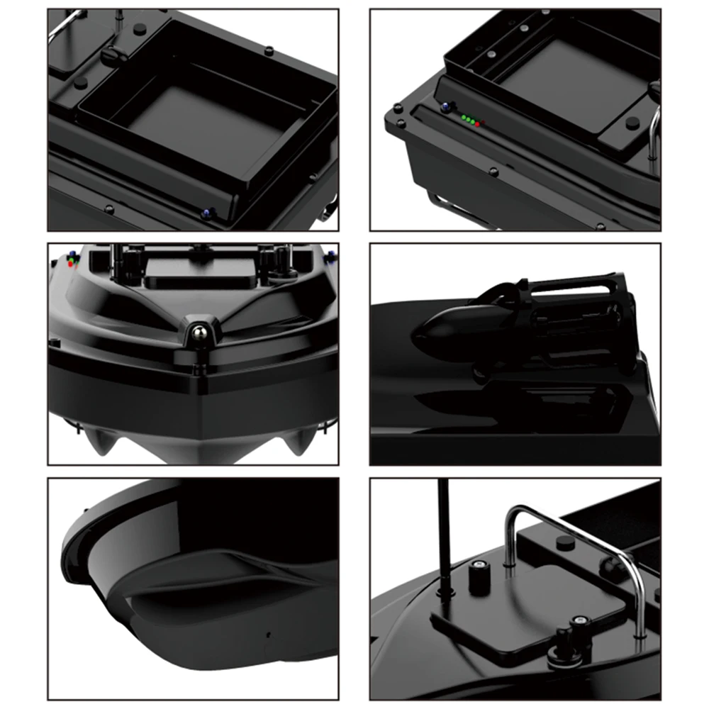 D16 Barco de cebo de pesca con Control remoto inalámbrico, alimentador de pesca, dispositivo buscador de peces, alcance remoto de 430 a 540 yardas - imagen 5