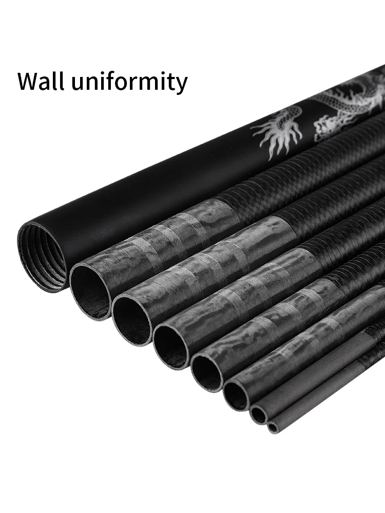 Caña de pescar telescópica de fibra de carbono superligera, para agua dulce, envío de punta de repuesto - imagen 3