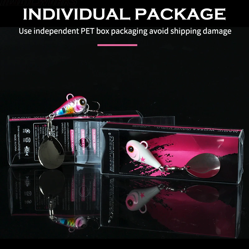 MAGIC WORKS Tail Spinner Metal Jig Blade Spoon, señuelo de pesca, fundición, orilla, Jigging, Lucio, cebo Artificial, aparejos de pesca - imagen 5