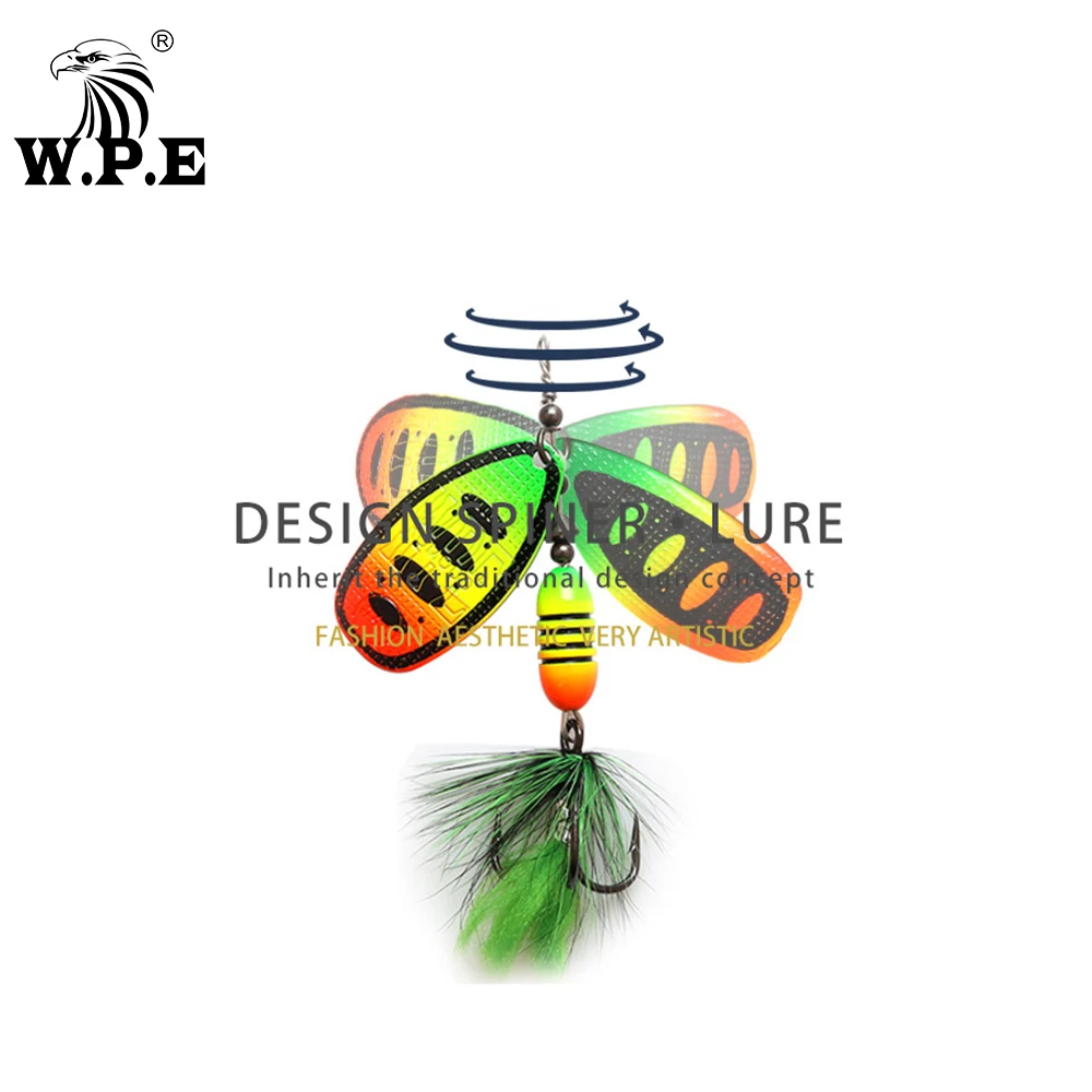 W.P.E-señuelo giratorio de 18g para Pesca de carpa, anzuelo triple de Metal, 1 unidad - imagen 5