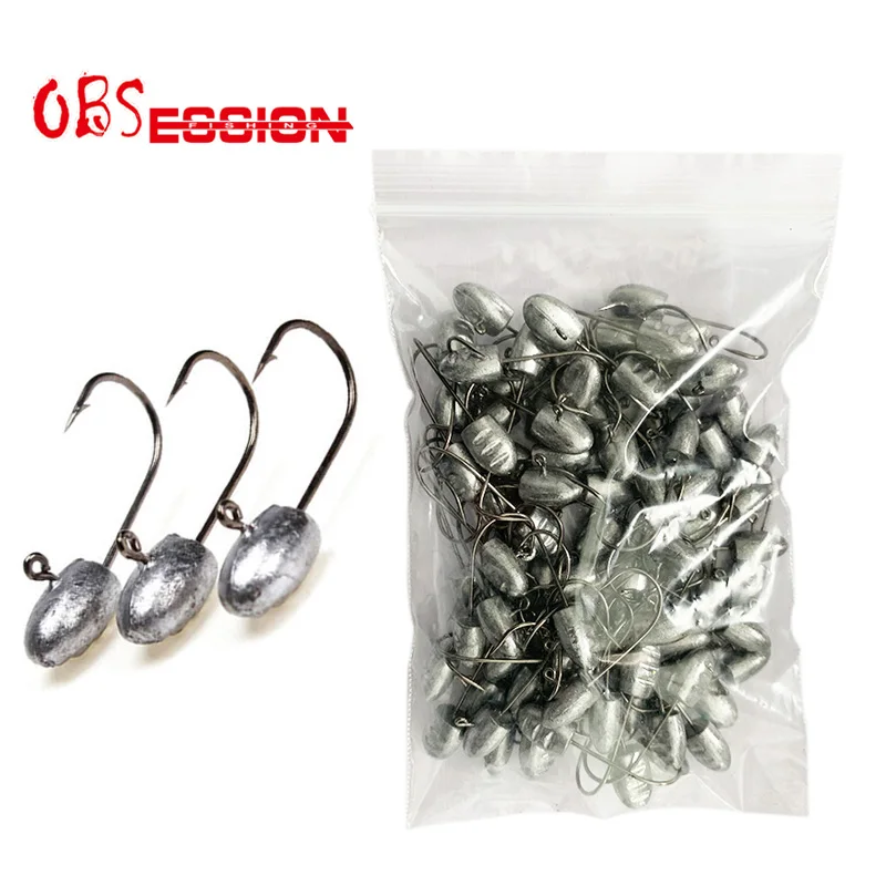 Anzuelos Jig Head de plomo micro para vinilos — Acero carbono