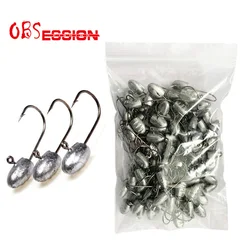 Anzuelos Jig Head de plomo micro para vinilos — Acero carbono