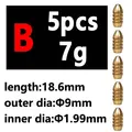 5pcs B type 7g