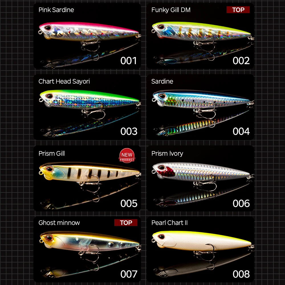 Hunthouse-señuelo de Pesca duro flotante, cebo duro de 65/100mm, 5,5/14,5g, para trucha, lubina, aparejos Crankbait - imagen 5