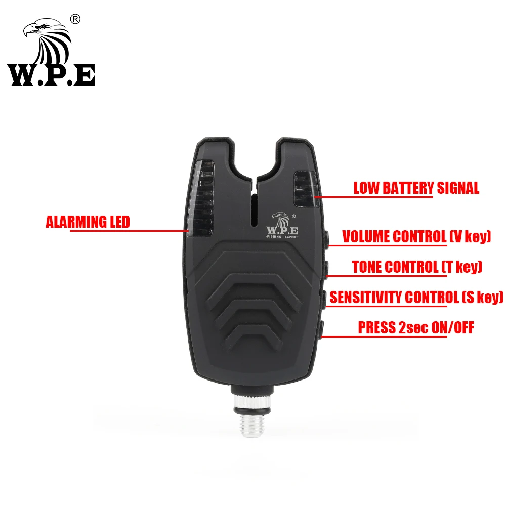 Alarma de cebo de pesca de carpa, sonido LED inalámbrico, electrónica, alerta, accesorios de equipo de pesca de carpa, 1 Uds. - imagen 4