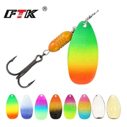 Anzuelos giratorios de latón para pez - Color gradiente fluorescente
