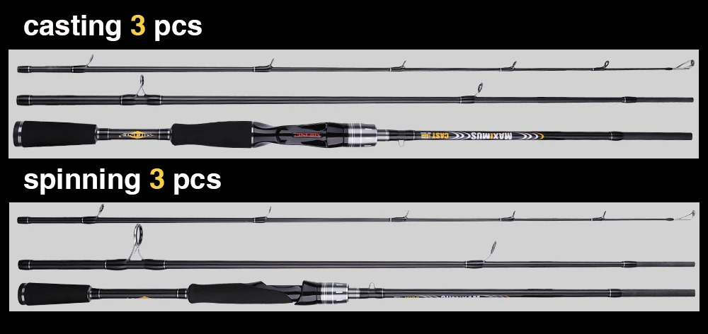 Experimente lo último en el equipo de pesca con nuestras versátiles cañas de 3 piezas