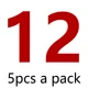 12  5pcs per pack