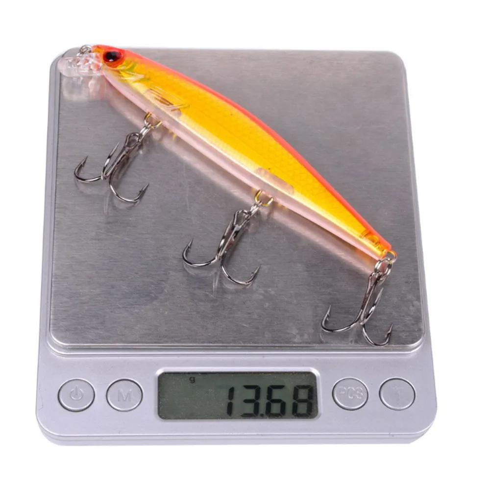 Señuelos de Pesca de pececillos, 1 unidad, 13,7g, 11cm, Crankbait Wobblers Isca, cebos duros artificiales para lubina, Lucio, Carpa