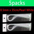 0.5mm 5pks pl white