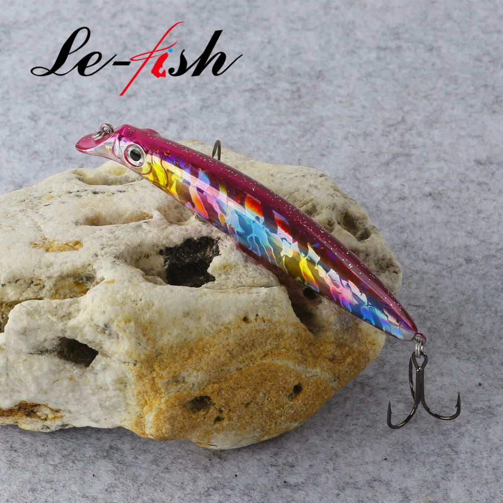 Le fish-Señuelos de Pesca que se hunden, cebos Jerkbaits, pececillos, buena acción, Wobblers, aparejos de Pesca, 120mm, 18,5g