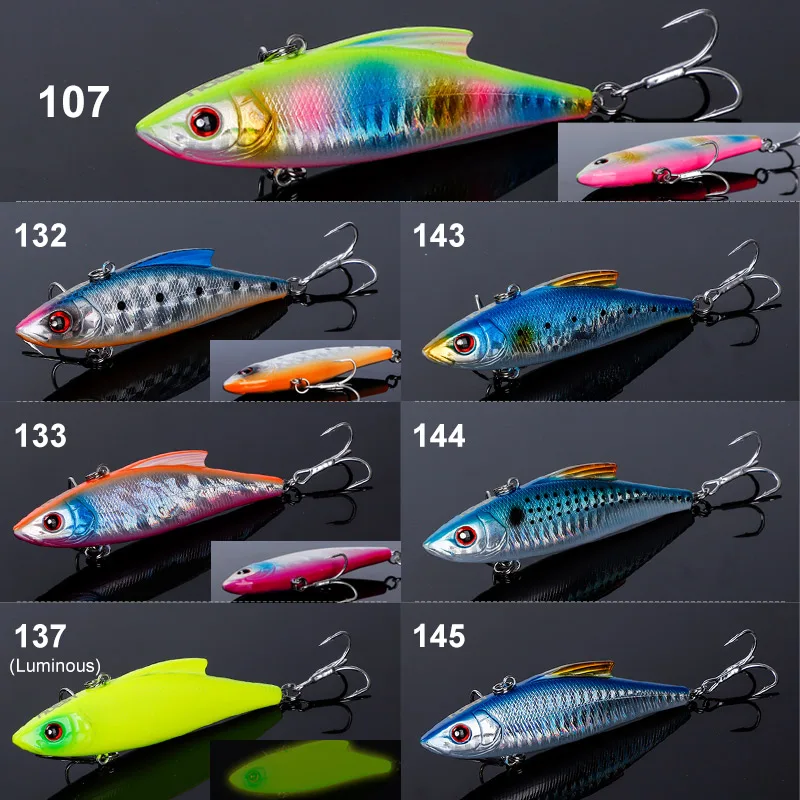 Noeby 3 uds VIB señuelo de pesca 90mm 33g sonajero cebo de hundimiento Variable Wobblers agua de mar Crankbait Lucio aparejos de pesca de invierno - imagen 2