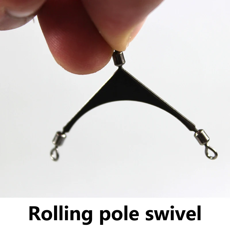 Conector Trigeminal de aleación de cobre para pesca, 10 piezas, cabeza giratoria, señuelo, aparejos de pesca, tamaño 1/0, 2, 4, 6, 8 - imagen 4