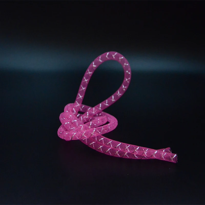 Tubo de atado de moscas de pez, aparejo fácil de hundir, tubos de Mylar elásticos para serpentinas, pececillos, 12 colores, 8mm de ancho, 6 metros por juego - imagen 2