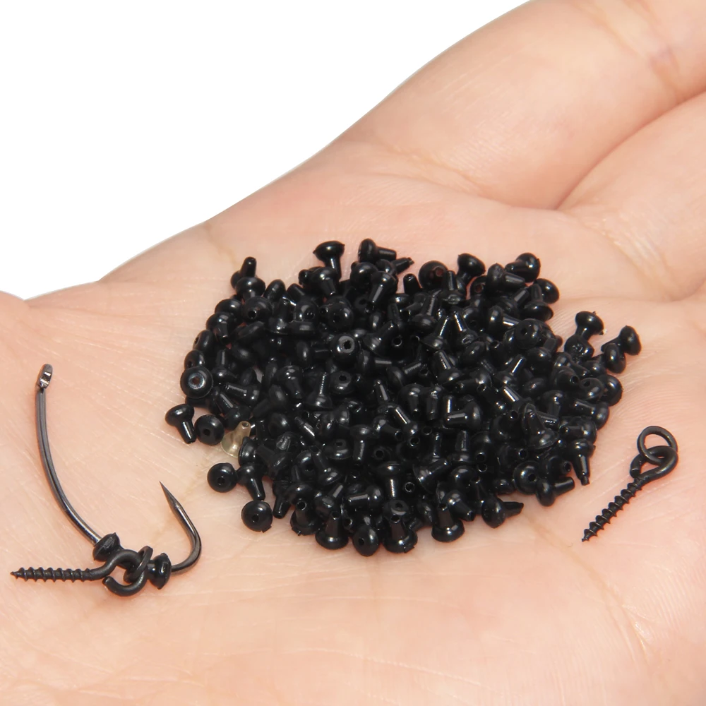 Anzuelo de pesca de carpa, accesorios de pesca de carpa, soporte de tope, aparejos de pesca de carpa, 200 Uds. - imagen 4