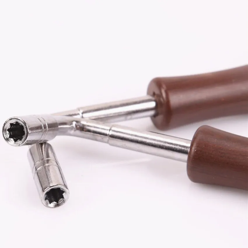 Martillo de afinación de Piano, sintonizador de llave cuadrada en forma de L, herramienta de reparación de pasador de cuerda de punta de llave inglesa para dulzura de cremallera china, 88-61-54 teclas - imagen 5