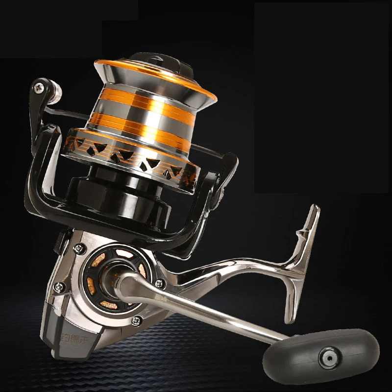 Carrete de pesca giratorio 9000-12000 Metail, bobina de rueda de pez de agua, 30KG de potencia, Metal/nailon, sal para pies - imagen 4