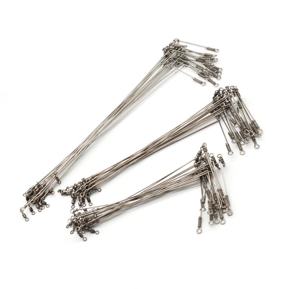 MNFT 12 Uds. Collar de equilibrio de pesca de acero inoxidable Booms pesca en el mar un solo poste equilibrio giratorios broches Collar volador Booms - imagen 3