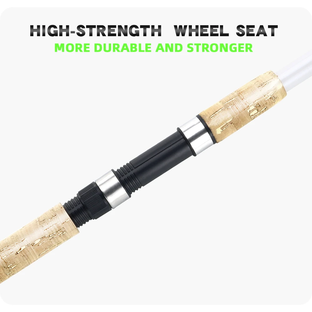 JOSBY-caña de pescar telescópica giratoria, 5 capas, fibra de carbono FRP, poste de viaje, 2,1 M, 2,4 M, 2,7 M, 3,0 M, 3,6 M - imagen 4