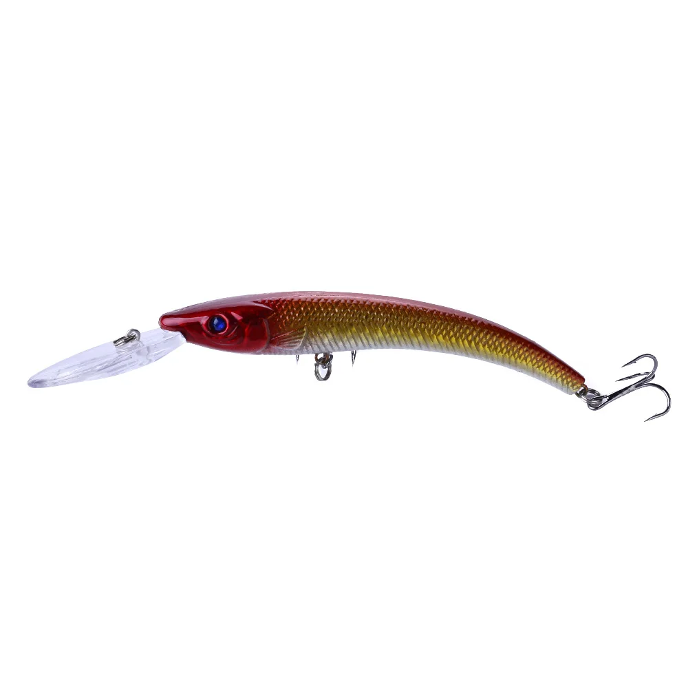1 Uds 15,5 cm 16,3g Wobbler señuelo de pesca cebo de manivela grande Minnow Bass Trolling cebo Artificial Lucio carpa señuelos productos de pesca - imagen 4