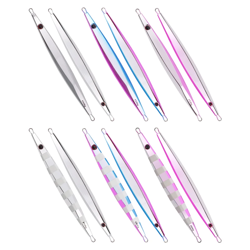 FUNADAIKO-señuelo de pesca de plantilla electrochapa, anzuelo de metal cromado de 100g, 150g y 200g, señuelo de pesca lento - imagen 4