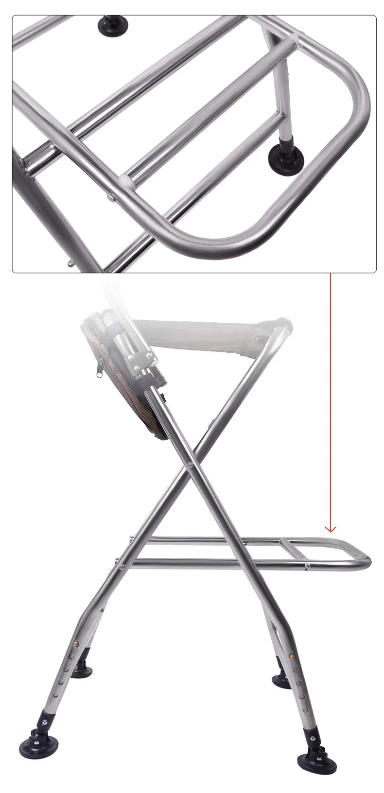 Este elegante caminante presenta un marco resistente y un mango cómodo para una fácil movilidad