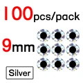 9mm Sliver 100pcs