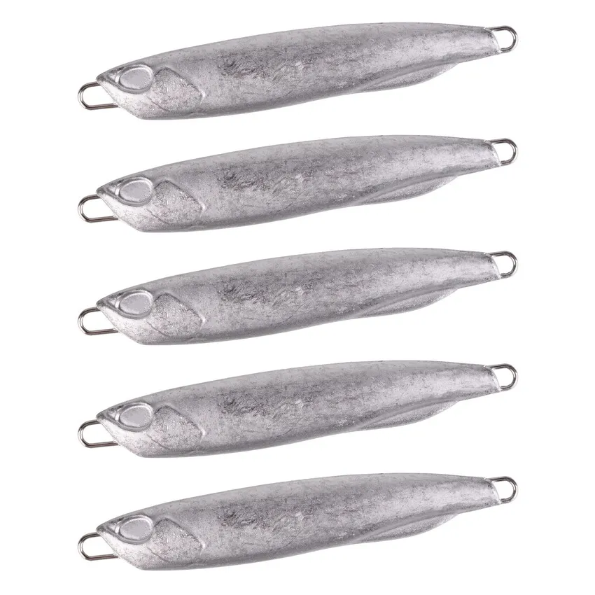Señuelo de Pesca de lentejuelas de Metal sin pintar, 10g, 15g, 20g, 30g, 40g, cebo Artificial giratorio Wobbler, 20 piezas - imagen 2