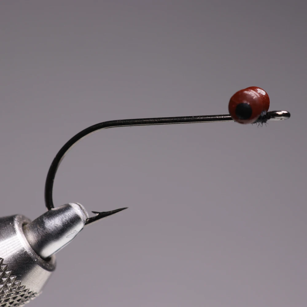 ICERIO cuentas de atado de moscas con ojos de plomo pintadas Rojas, Material de gancho de atado de mancuernas, 10 piezas - imagen 3