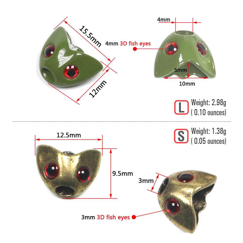 ICERIO-casco con forma de calavera de pez, 50 piezas, tubo de cabeza pesada, moscas, serpentinas de gancho, materiales de atado de moscas - imagen 2