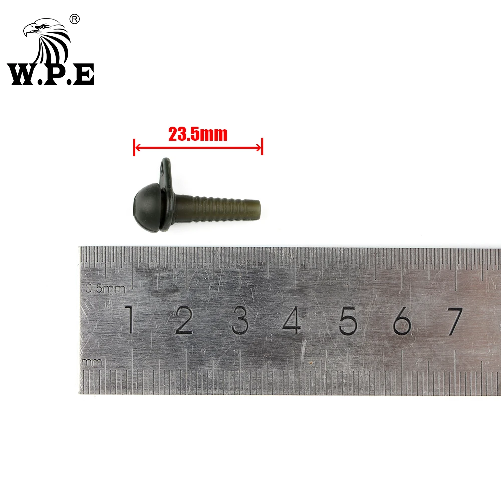 W.P.E-accesorios de Pesca de carpa, 10 piezas, amortiguación semifijada y anillo, Terminal de goma de seguridad, aparejos de Pesca de carpa, anillo de aparejo Chod - imagen 2