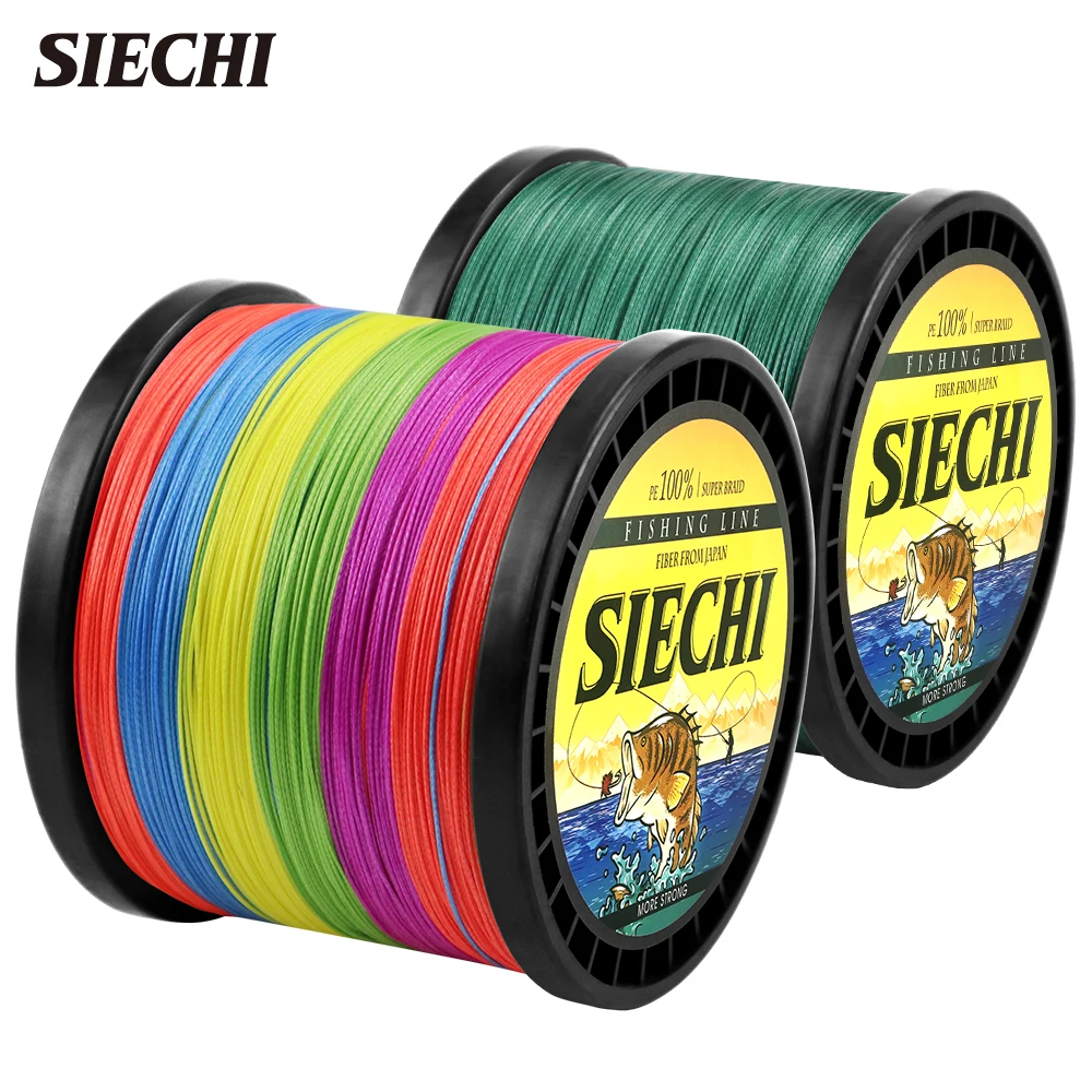 SIECHI 12-83LB 300M 500M 1000M 0,11-0,5mm hilo de pescar trenzado línea de PE monofilamento súper fuerte caliente bueno para pesca en barco - imagen 3