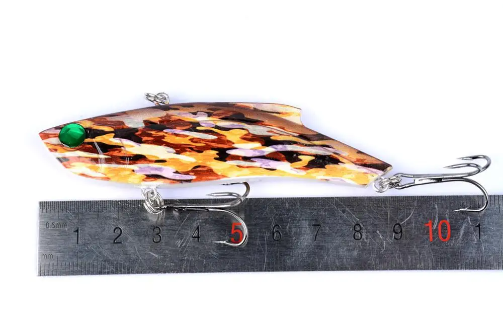 Goture-señuelo de pesca Artificial con anzuelo afilado, 5 unidades, VIB, 26,5g/9cm, Crankbait, Wobbler, 5 colores - imagen 2
