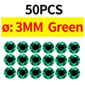 50pcs 3MM Green