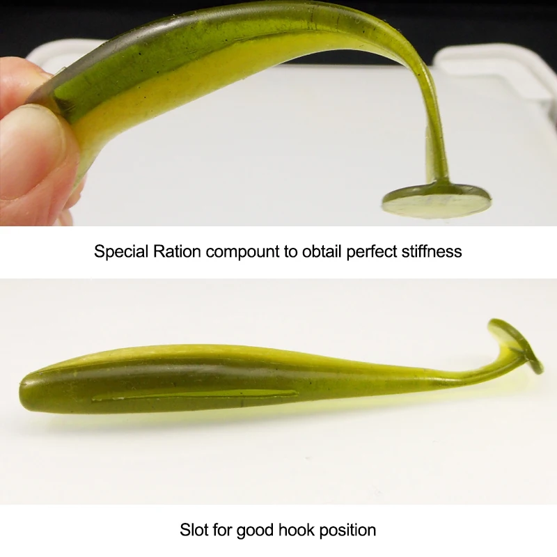 ESFISHING Señuelos de pesca cebos blandos 50 76 100 125 150 180mm ES Easy Shiner Isca pesca Artificial para Lucio perca zander - imagen 5