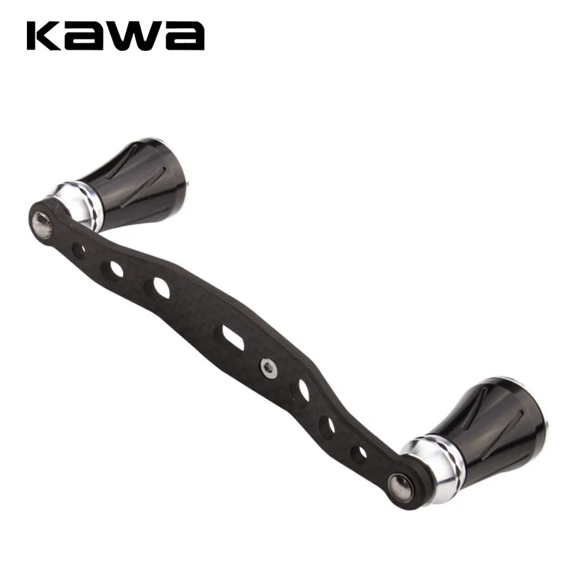 Kawa nuevo carrete de pesca mango de fibra de carbono con perilla de aleación accesorio longitud 110mm tamaño del agujero 7x4 y 8X5mm traje D/S/A carrete de pesca