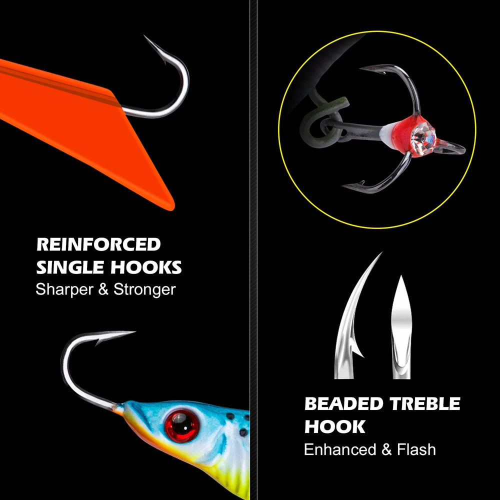 Goture-señuelo de pesca de invierno, cebo Artificial duro, Wobblers, plantilla de equilibrio, para Lucio, Walleye, 79mm, 17g, 1 unidad - imagen 3