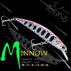 WALK FISH-señuelo de pesca de pececillos, cebo duro de hundimiento, lápiz Wobbler, VIB, 80MM, 12G