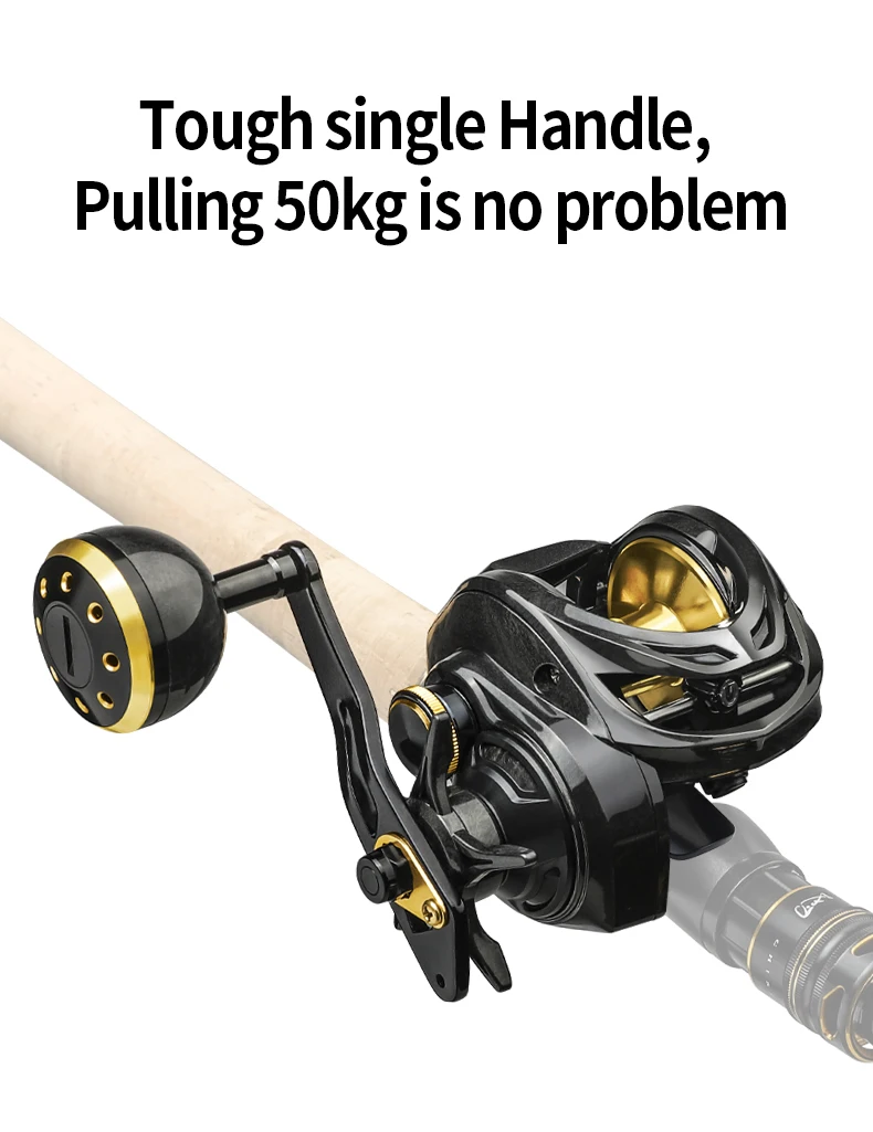Experimente la pesca sin costuras con este carrete duradero y potente