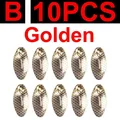 B 10pcs golden