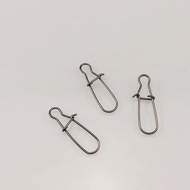 KESFISHING-broches de pesca de acero inoxidable, 50 piezas, Clips de cierre, Conector de seguridad, accesorios, aparejos para señuelos - imagen 3