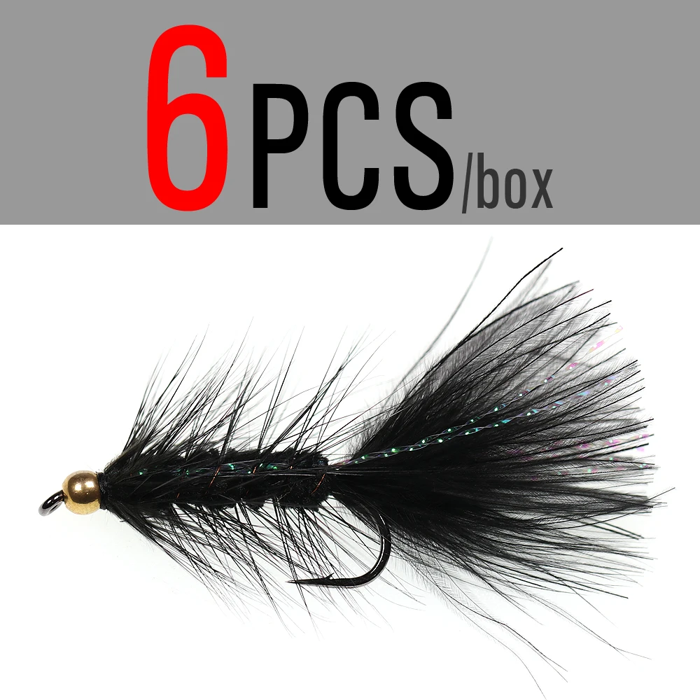 6pcs Black