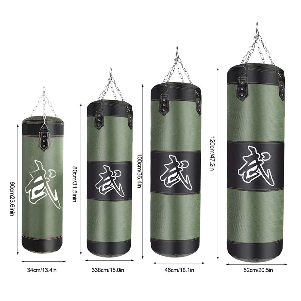 Saco de boxeo profesional, saco de arena, entrenamiento grueso, lucha de arena tailandesa, Karate, Fitness, gimnasio, bolsa de boxeo vacía y pesada - imagen 5