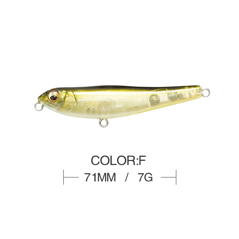 Señuelo de pesca flotante, cebo duro Artificial, 71mm, 7g