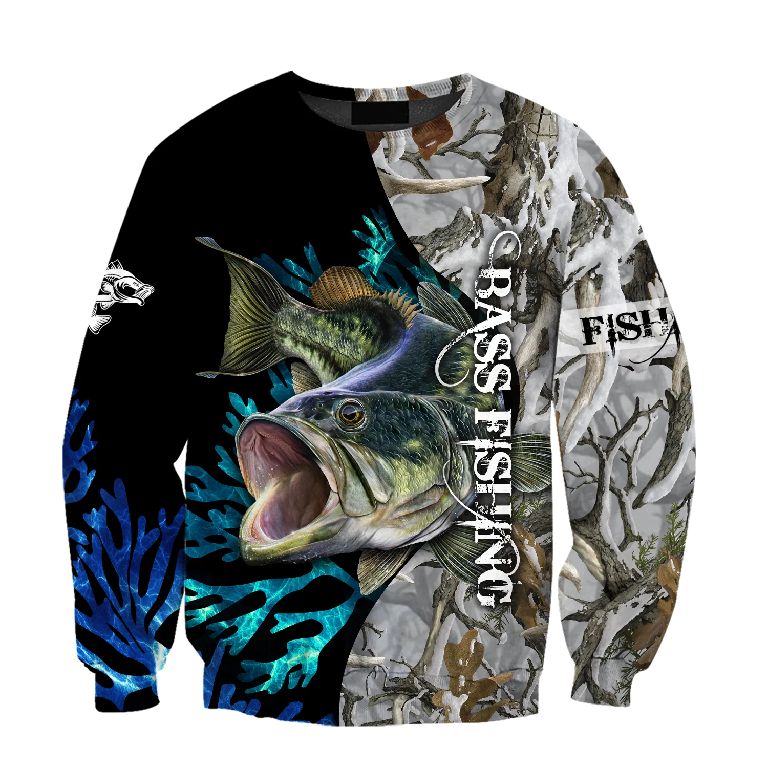 Sudadera Camo Bass Classic con Cremallera – Pesca Deportiva - imagen 2
